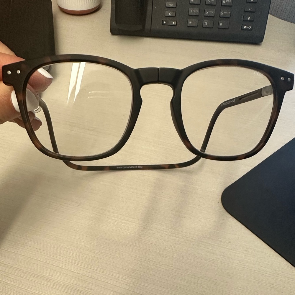 Clic magnetic glasses 1.25 tortoise
